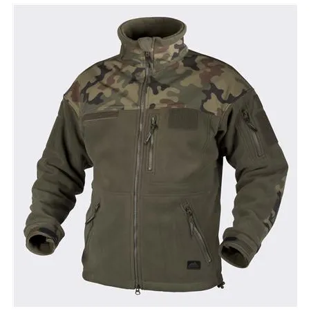 Bluza INFANTRY - Fleece - Olive Green/PL Woodland Helikon